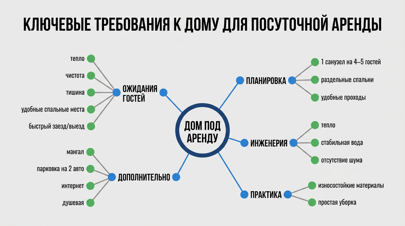 Ключевые требования к дому