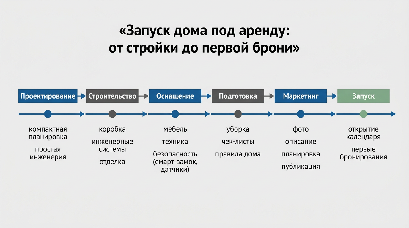 Запуск дома под аренду
